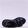 Rieker 3 Strap Buckle Sandal - Black